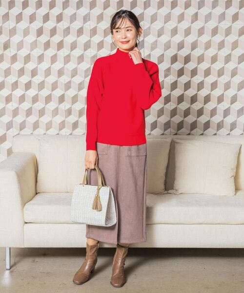 ITS'DEMO / イッツデモ ニット・セーター | 【手洗い可】リブドルマンハイネックニット | 詳細2