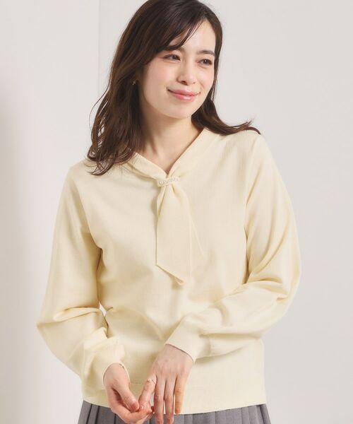 ITS'DEMO / イッツデモ ニット・セーター | 【手洗い可】総針ボウタイニット | 詳細1