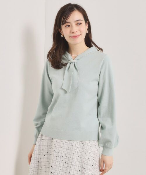 ITS'DEMO / イッツデモ ニット・セーター | 【手洗い可】総針ボウタイニット | 詳細14