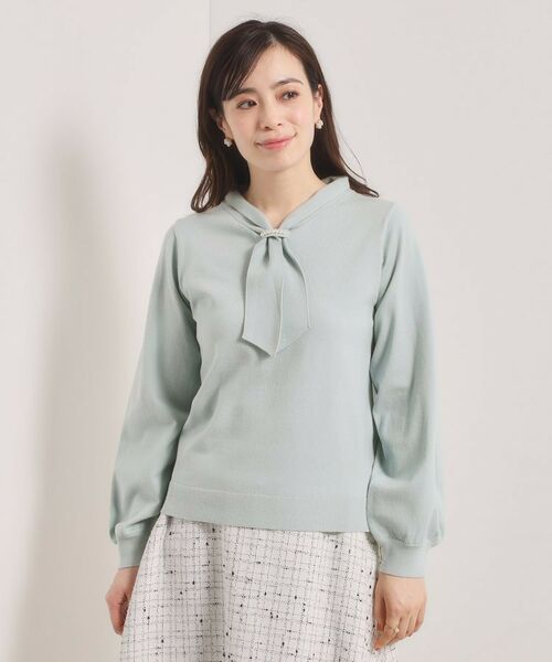 ITS'DEMO / イッツデモ ニット・セーター | 【手洗い可】総針ボウタイニット | 詳細17