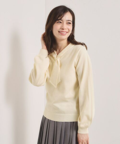 ITS'DEMO / イッツデモ ニット・セーター | 【手洗い可】総針ボウタイニット | 詳細2