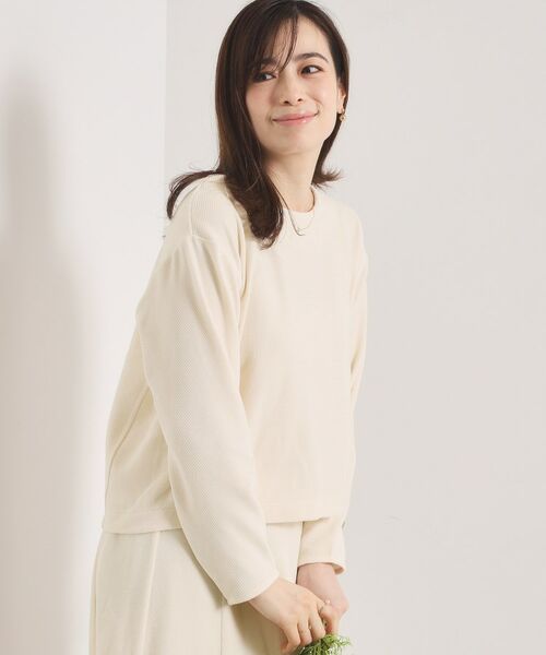 ITS'DEMO / イッツデモ カットソー | 【手洗い可／セットアップ可】カットツイルプルオーバー | 詳細1