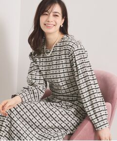 ITS'DEMO / イッツデモ シャツ・ブラウス | ツイード風プリントブラウス