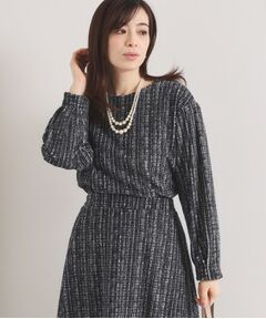 ITS'DEMO / イッツデモ シャツ・ブラウス | ツイード風プリントブラウス