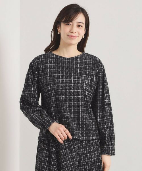 ITS'DEMO / イッツデモ シャツ・ブラウス | ツイード風プリントブラウス | 詳細13