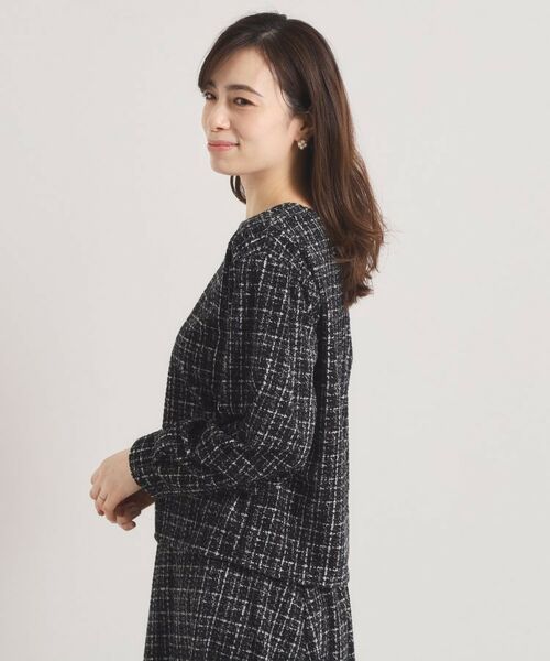 ITS'DEMO / イッツデモ シャツ・ブラウス | ツイード風プリントブラウス | 詳細14