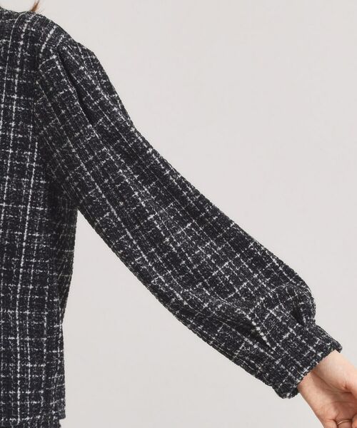 ITS'DEMO / イッツデモ シャツ・ブラウス | 【手洗い可／セットアップ可】ツイード風プリントブラウス | 詳細21