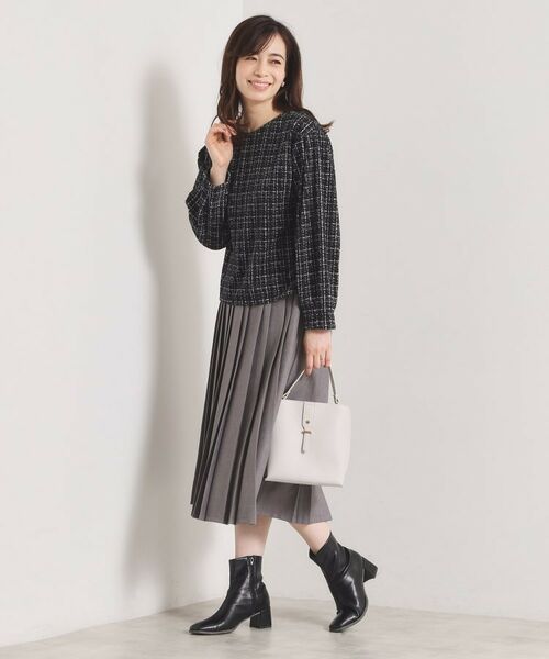 ITS'DEMO / イッツデモ シャツ・ブラウス | ツイード風プリントブラウス | 詳細7