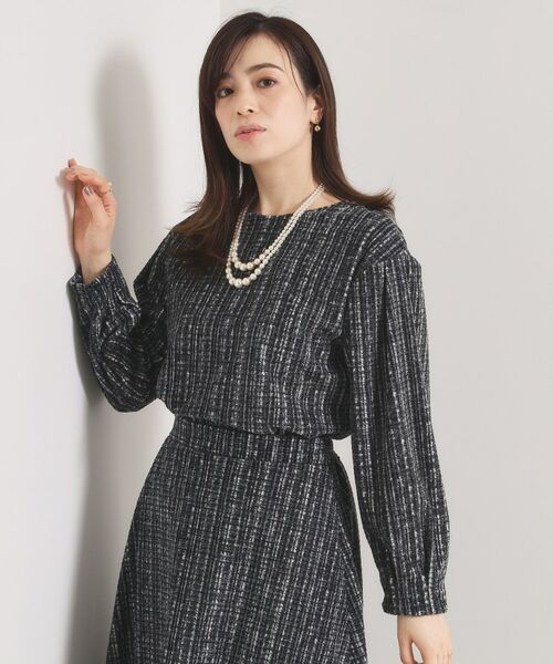 ITS'DEMO / イッツデモ シャツ・ブラウス | ツイード風プリントブラウス | 詳細9