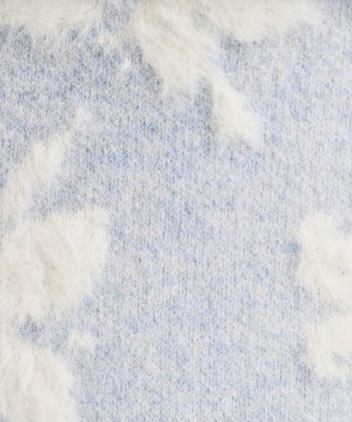 ITS'DEMO / イッツデモ ロング・マキシ丈スカート | 【手洗い可／セットアップ可】花柄フェザージャカードニットスカート | 詳細12