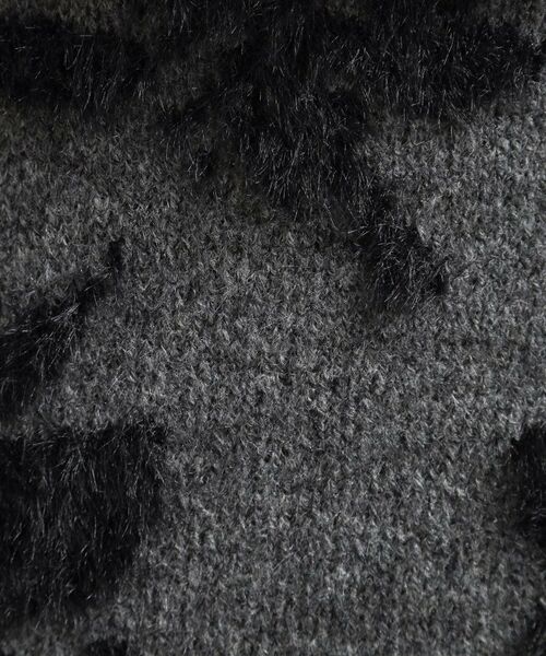 ITS'DEMO / イッツデモ ロング・マキシ丈スカート | 【手洗い可／セットアップ可】花柄フェザージャカードニットスカート | 詳細4