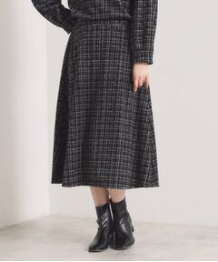 ITS'DEMO / イッツデモ スカート | ツイード風プリントスカート