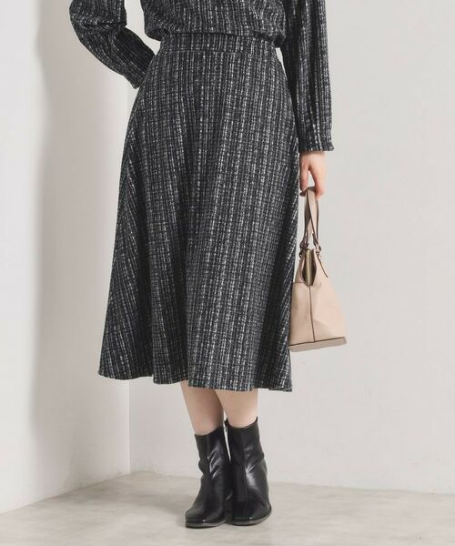 ITS'DEMO / イッツデモ スカート | 【手洗い可／セットアップ可】ツイード風プリントスカート | 詳細5