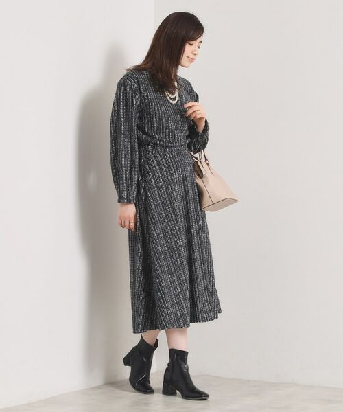 ITS'DEMO / イッツデモ スカート | 【手洗い可／セットアップ可】ツイード風プリントスカート | 詳細6