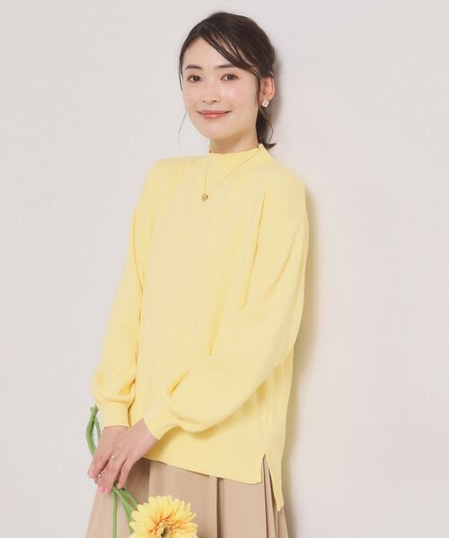 ITS'DEMO / イッツデモ ニット・セーター | カラフルハイネックニット（ライトイエロー(030)）