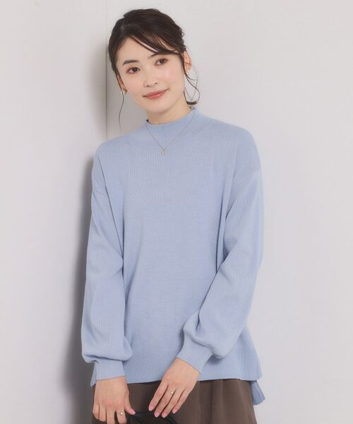 ITS'DEMO / イッツデモ ニット・セーター | カラフルハイネックニット（サックスブルー(090)）