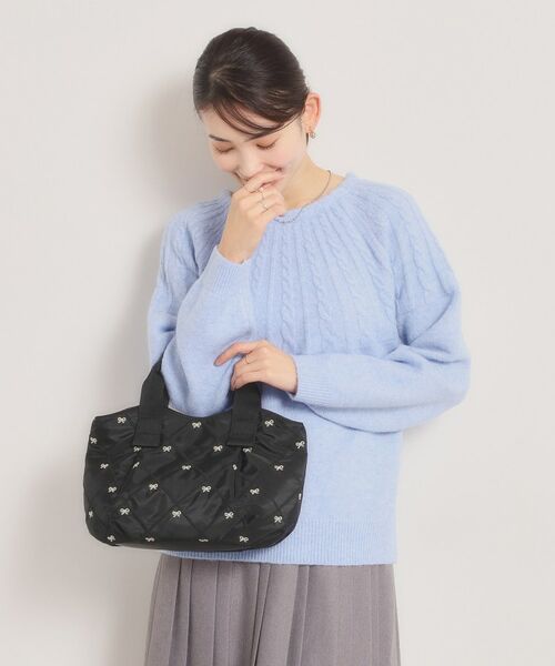 ITS'DEMO / イッツデモ トートバッグ | リボン刺繍ミニトート | 詳細1