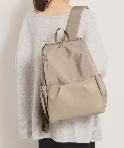 ITS'DEMO / イッツデモ リュック・バックパック | 【収納アドバイザー監修】バルーンリュック（ベージュ(052)）