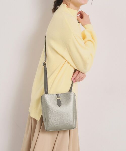 ITS'DEMO / イッツデモ ショルダーバッグ | ベルト三層ミニショルダー（ブロンズ(008)）