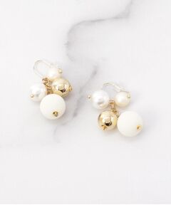 ITS'DEMO / イッツデモ ピアス・イヤリング | フロッキーパール調ジャラピアス