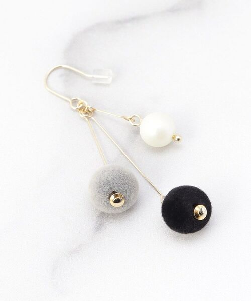 ITS'DEMO / イッツデモ ピアス・イヤリング | フロッキー２つサガリピアス | 詳細2