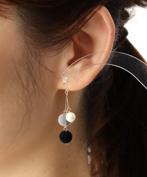 ITS'DEMO / イッツデモ ピアス・イヤリング | フロッキー２つサガリピアス | 詳細3