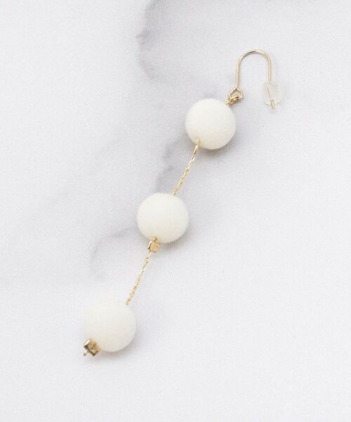 ITS'DEMO / イッツデモ ピアス・イヤリング | フロッキー３つ玉ツナギピアス | 詳細2