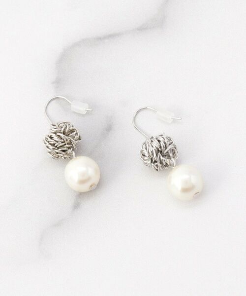 ITS'DEMO / イッツデモ ピアス・イヤリング | ワイヤー玉ピアス（シルバー(006)）