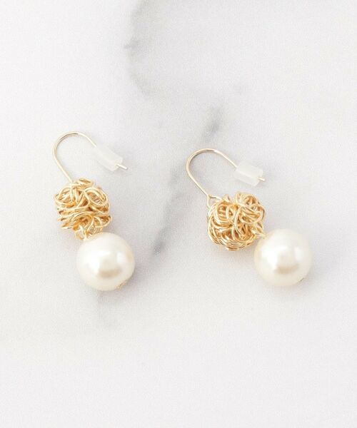 ITS'DEMO / イッツデモ ピアス・イヤリング | ワイヤー玉ピアス（ゴールド(007)）