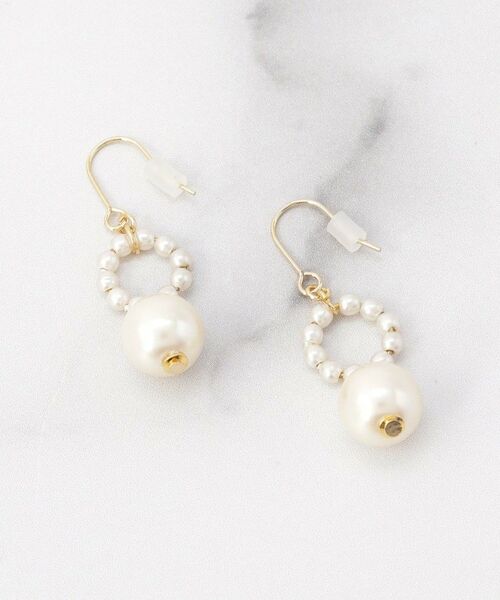 ITS'DEMO / イッツデモ ピアス・イヤリング | パール調ツブ丸ピアス（ゴールド(007)）