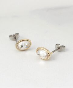 ITS'DEMO / イッツデモ ピアス・イヤリング | オーバルストーンピアス