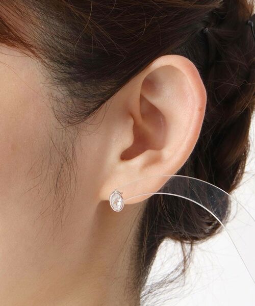 ITS'DEMO / イッツデモ ピアス・イヤリング | オーバルストーンピアス | 詳細4