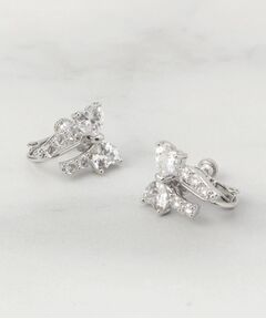 ITS'DEMO / イッツデモ ピアス・イヤリング | 足長リボンキュービックイヤリング