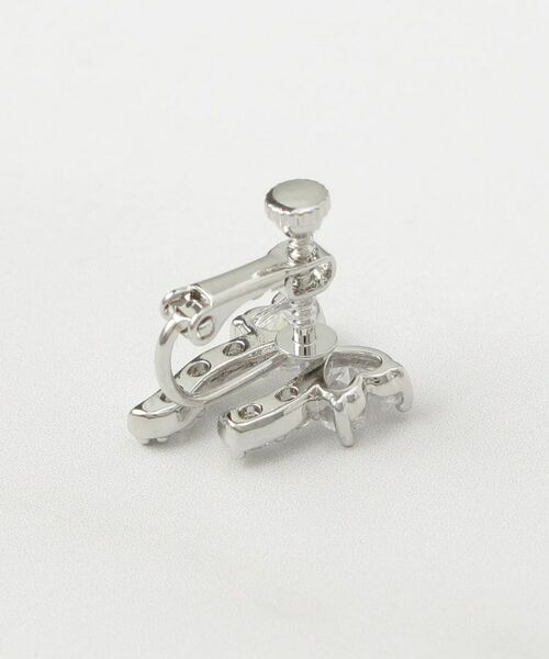 ITS'DEMO / イッツデモ ピアス・イヤリング | 足長リボンキュービックイヤリング | 詳細3