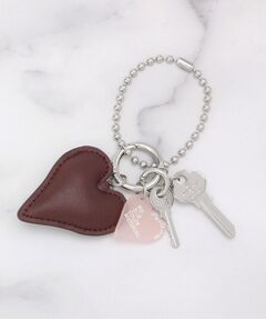 ITS'DEMO / イッツデモ キーホルダー・ストラップ | レザー調ハートモチーフチャーム