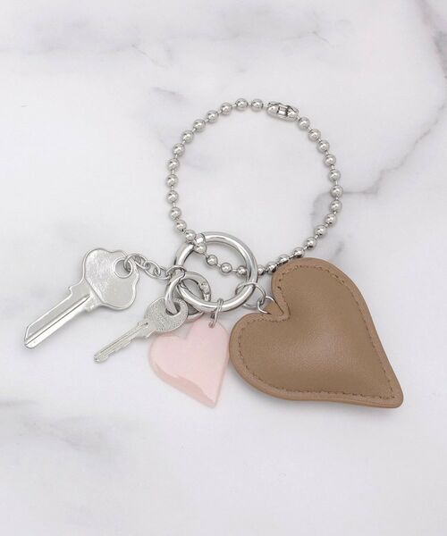 ITS'DEMO / イッツデモ キーホルダー・ストラップ | レザー調ハートモチーフチャーム | 詳細2