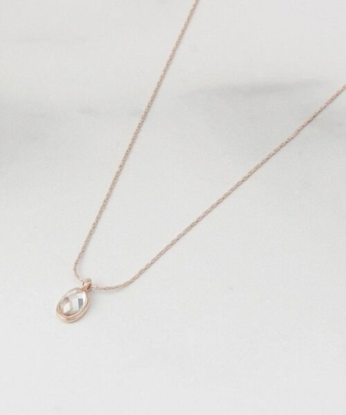 ITS'DEMO / イッツデモ ネックレス・ペンダント・チョーカー | オーバルストーンプチペン（ピンクゴールド(005)）