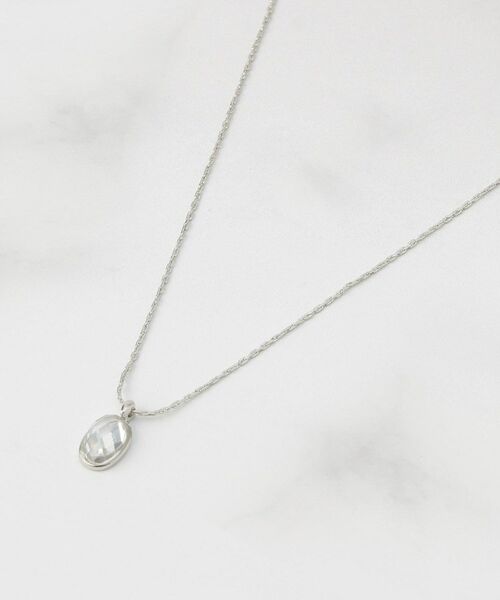 ITS'DEMO / イッツデモ ネックレス・ペンダント・チョーカー | オーバルストーンプチペン（シルバー(006)）