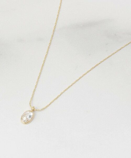 ITS'DEMO / イッツデモ ネックレス・ペンダント・チョーカー | オーバルストーンプチペン（ゴールド(007)）