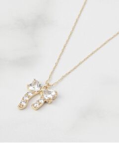 ITS'DEMO / イッツデモ ネックレス・ペンダント・チョーカー | 足長リボンキュービックネックレス