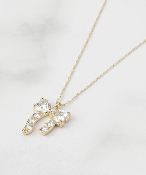 ITS'DEMO / イッツデモ ネックレス・ペンダント・チョーカー | 足長リボンキュービックネックレス | 詳細1