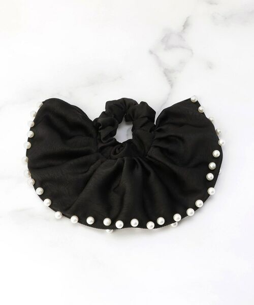 ITS'DEMO / イッツデモ ヘアアクセサリー | ひらひらシュシュポニー（ブラック(019)）