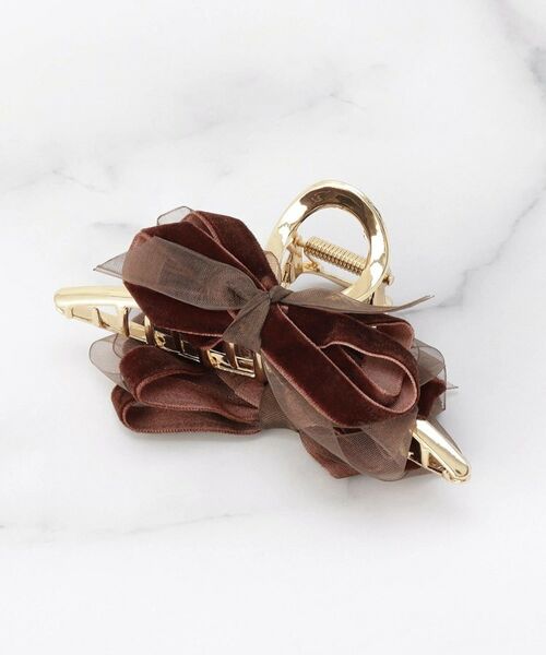 ITS'DEMO / イッツデモ ヘアアクセサリー | ベロアリボンバンス（レッド(060)）