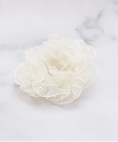 パール調フリルシュシュ