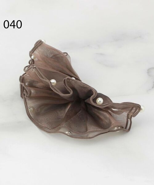 ITS'DEMO / イッツデモ ヘアアクセサリー | スフィアーシアーフリルバレッタ | 詳細3