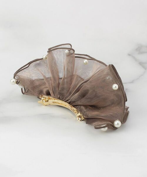 ITS'DEMO / イッツデモ ヘアアクセサリー | スフィアーシアーフリルバレッタ | 詳細4