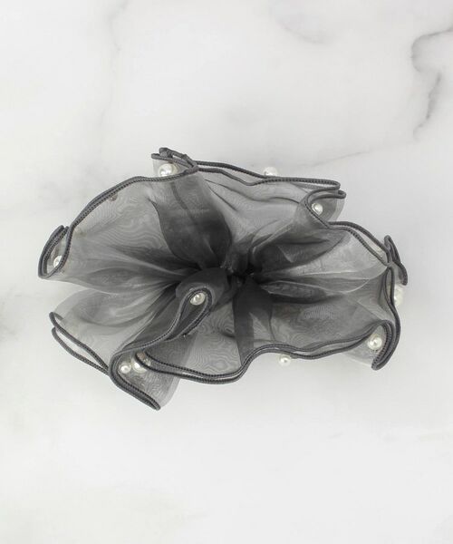 ITS'DEMO / イッツデモ ヘアアクセサリー | スフィアーシアーフリルバレッタ（グレー(012)）