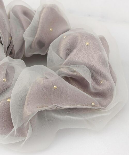 ITS'DEMO / イッツデモ ヘアアクセサリー | 金つぶサテンシアーシュシュ | 詳細2