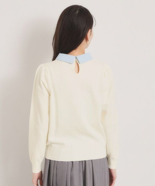 ITS'DEMO / イッツデモ ニット・セーター | 【手洗い可】シャツ襟付きニット | 詳細11