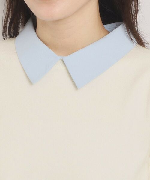 ITS'DEMO / イッツデモ ニット・セーター | 【手洗い可】シャツ襟付きニット | 詳細12